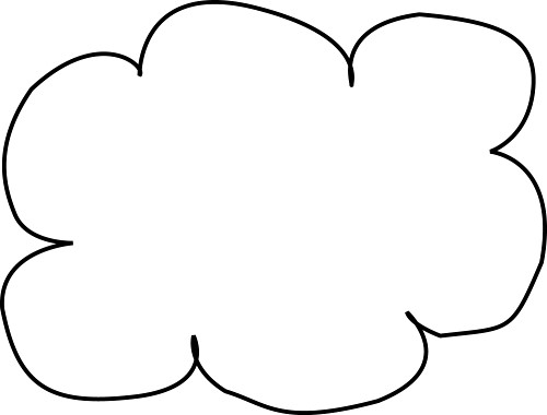 Simple cloud clipart free images