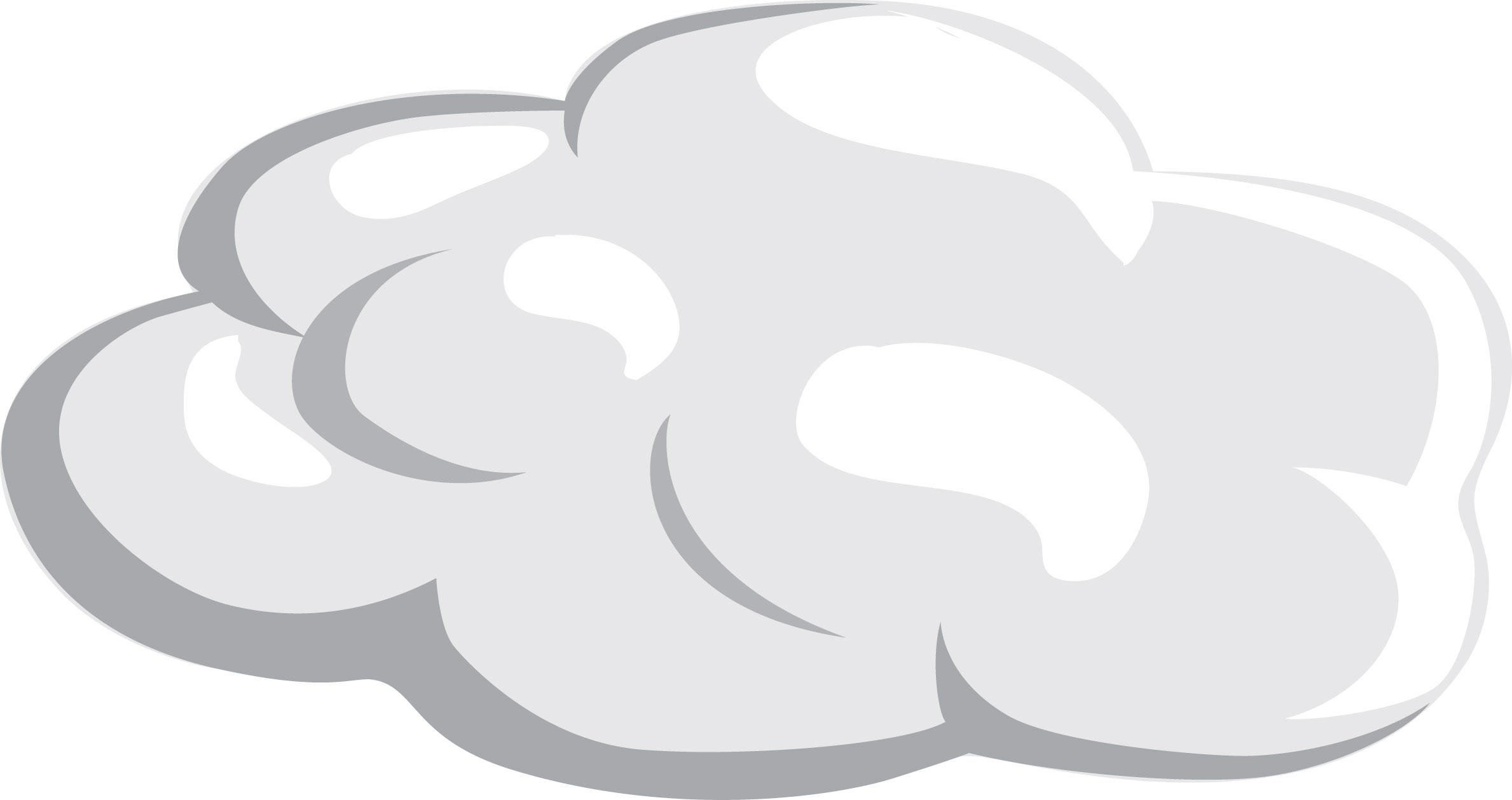 Smooth cloud clipart