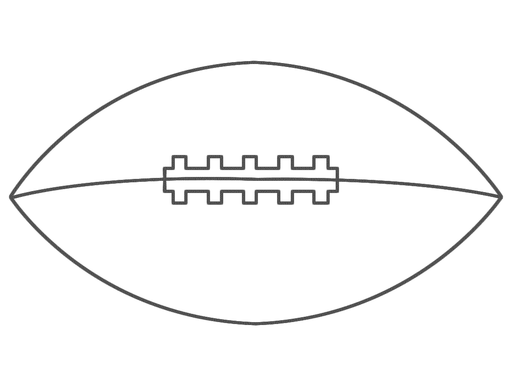 The football outline pictures