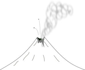 Volcano clip art free clipart outline 2