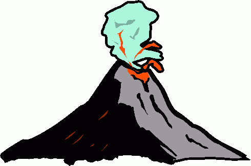 Volcano clipart free pictures