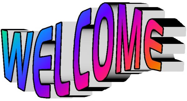 Welcome clipart words