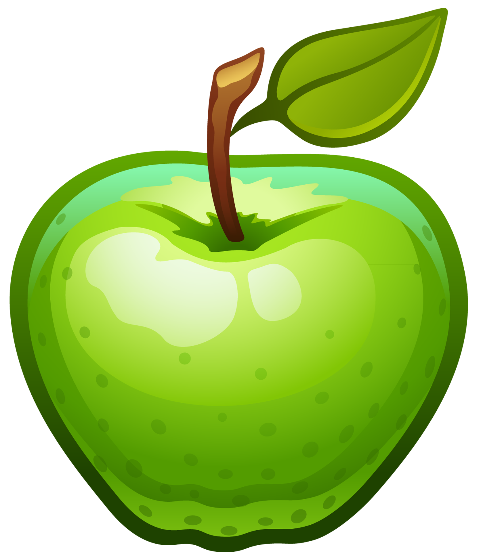 Green Apple Clipart Free Wikiclipart