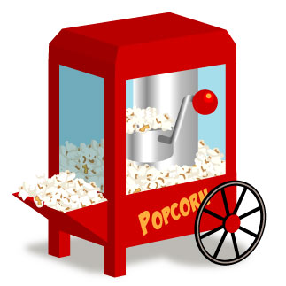 movie and popcorn clipart 2