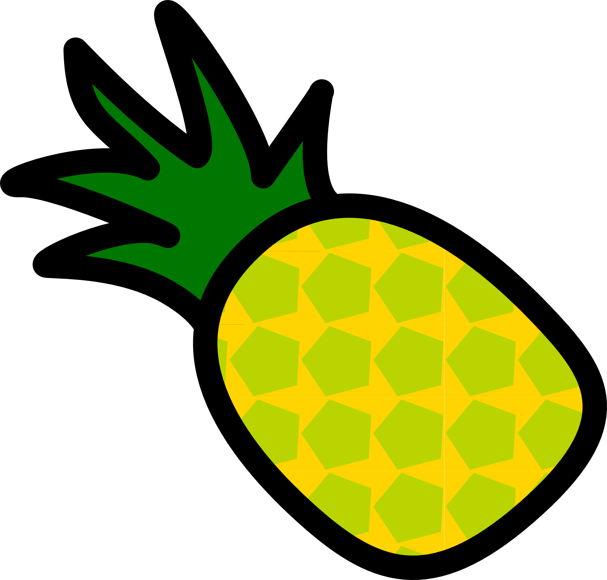 pineapple clip art free clipart images 2 2