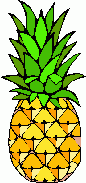 pineapple clipart black and white free 2