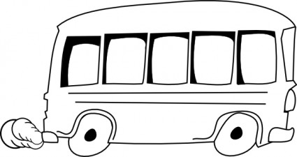school bus outline clip art vector free vector free download