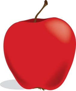 the red apple clipart