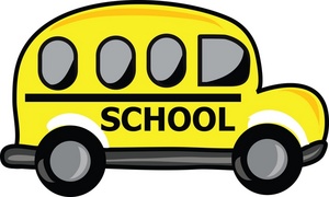 yellow school bus clipart