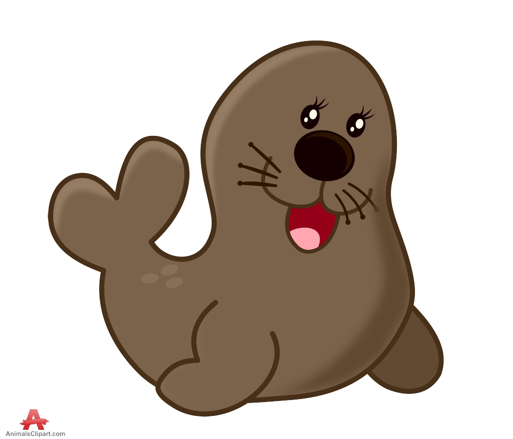 Animals clipart of walrus with the keywords