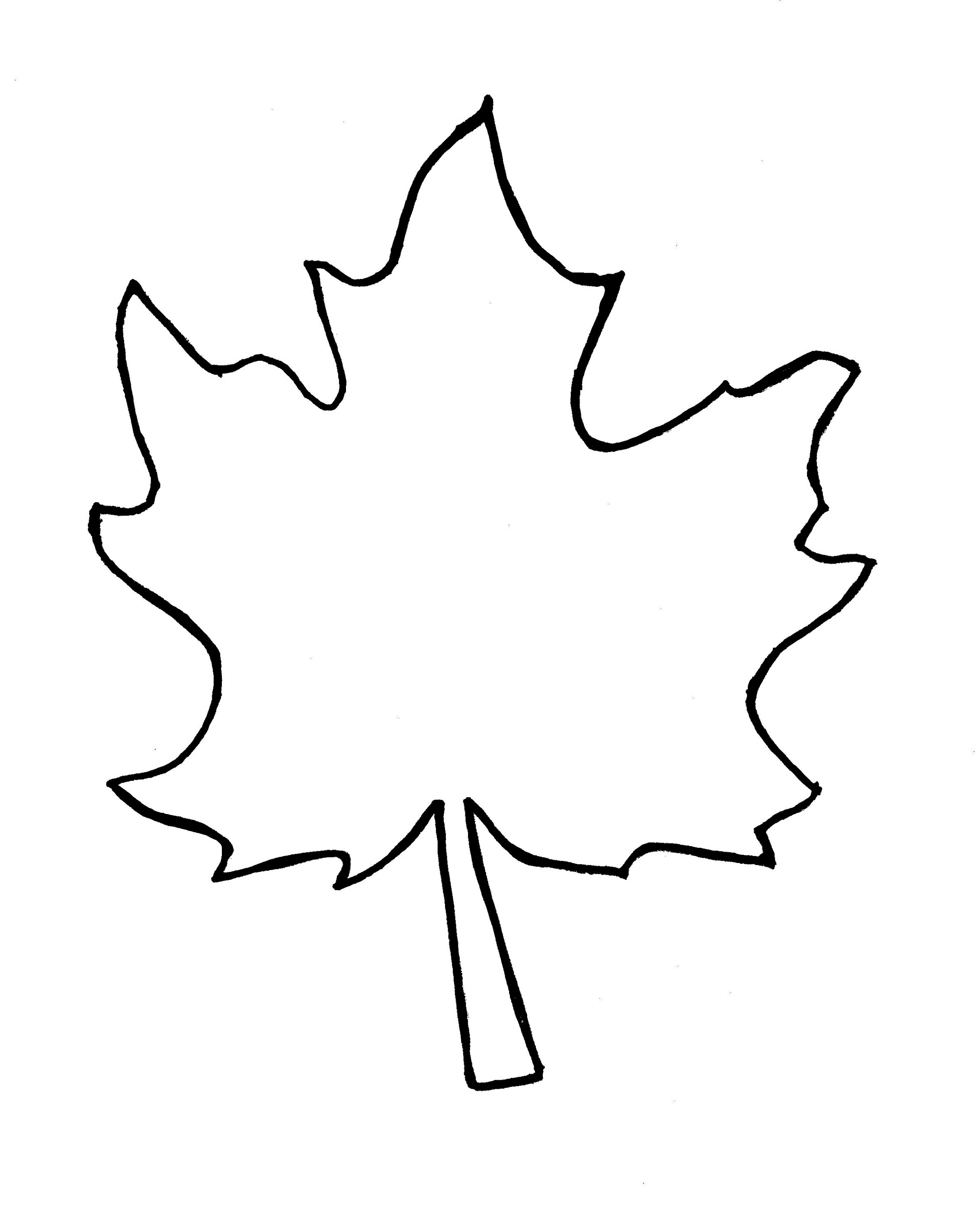 Autumn leaf outline template clipart free to use clip art resource 2