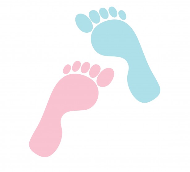 Baby feet baby footprints clipart 3