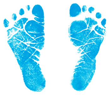 Baby feet clip art 9