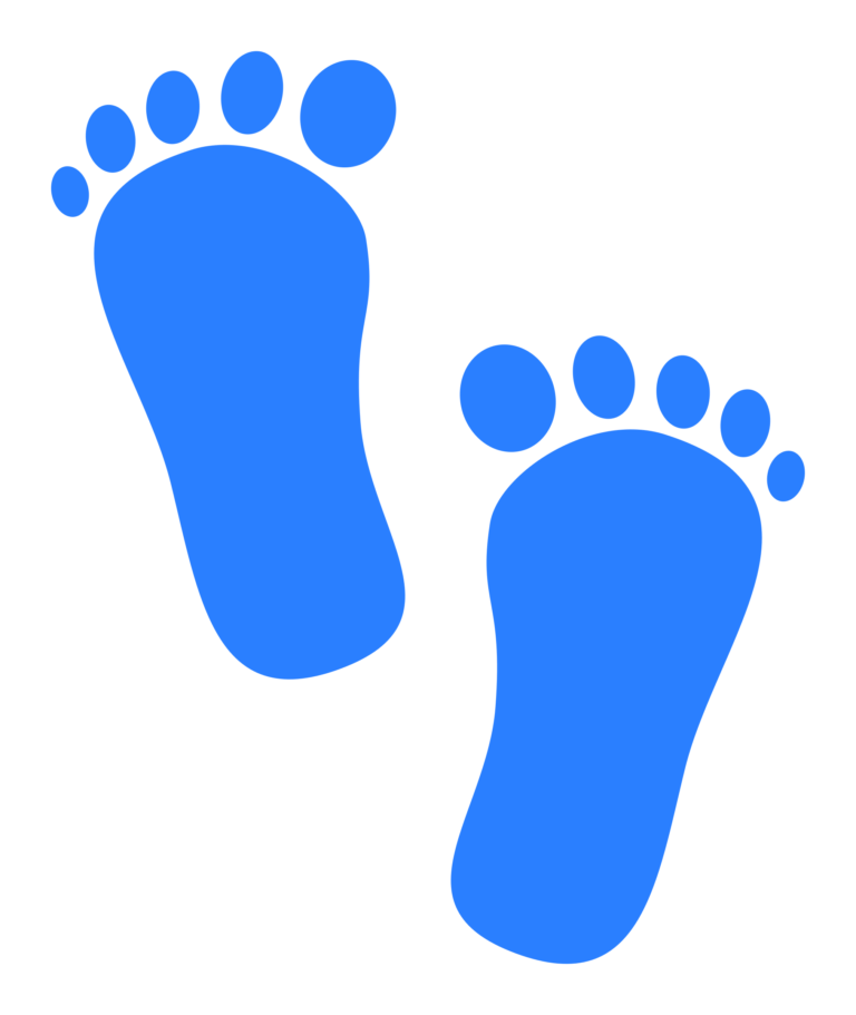 Baby feet clipart baby footprints blue - WikiClipArt