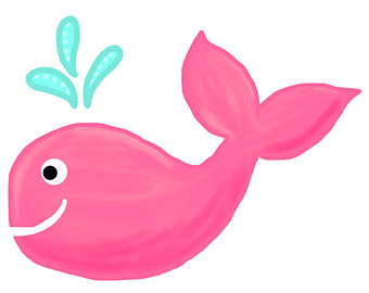Baby whale clipart 4
