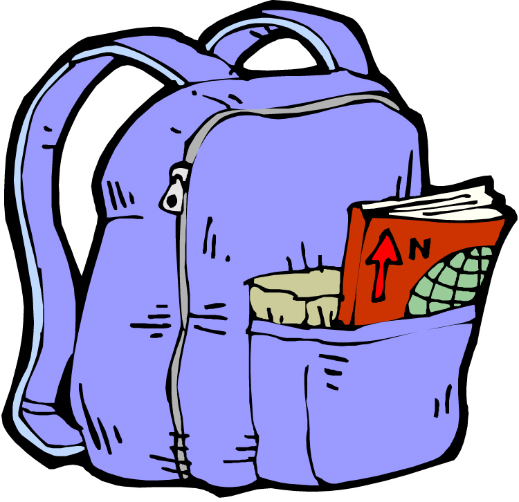 Backpack drive clipart