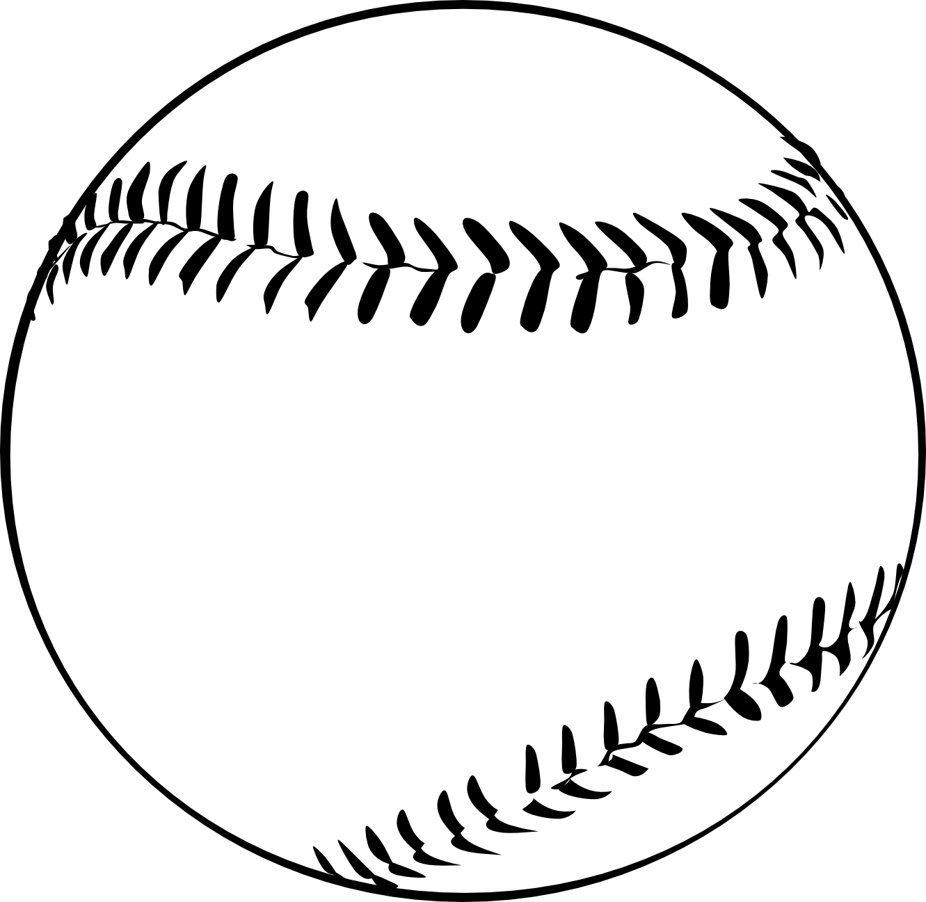 Baseball clipart black and white free images 5