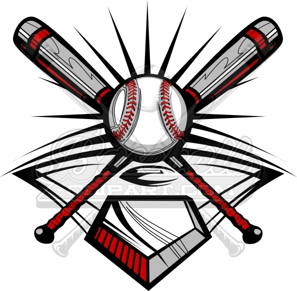 Baseball design vector clipart image