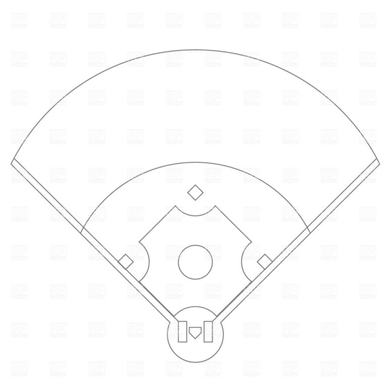 Baseball diamond softball diamond clipart WikiClipArt