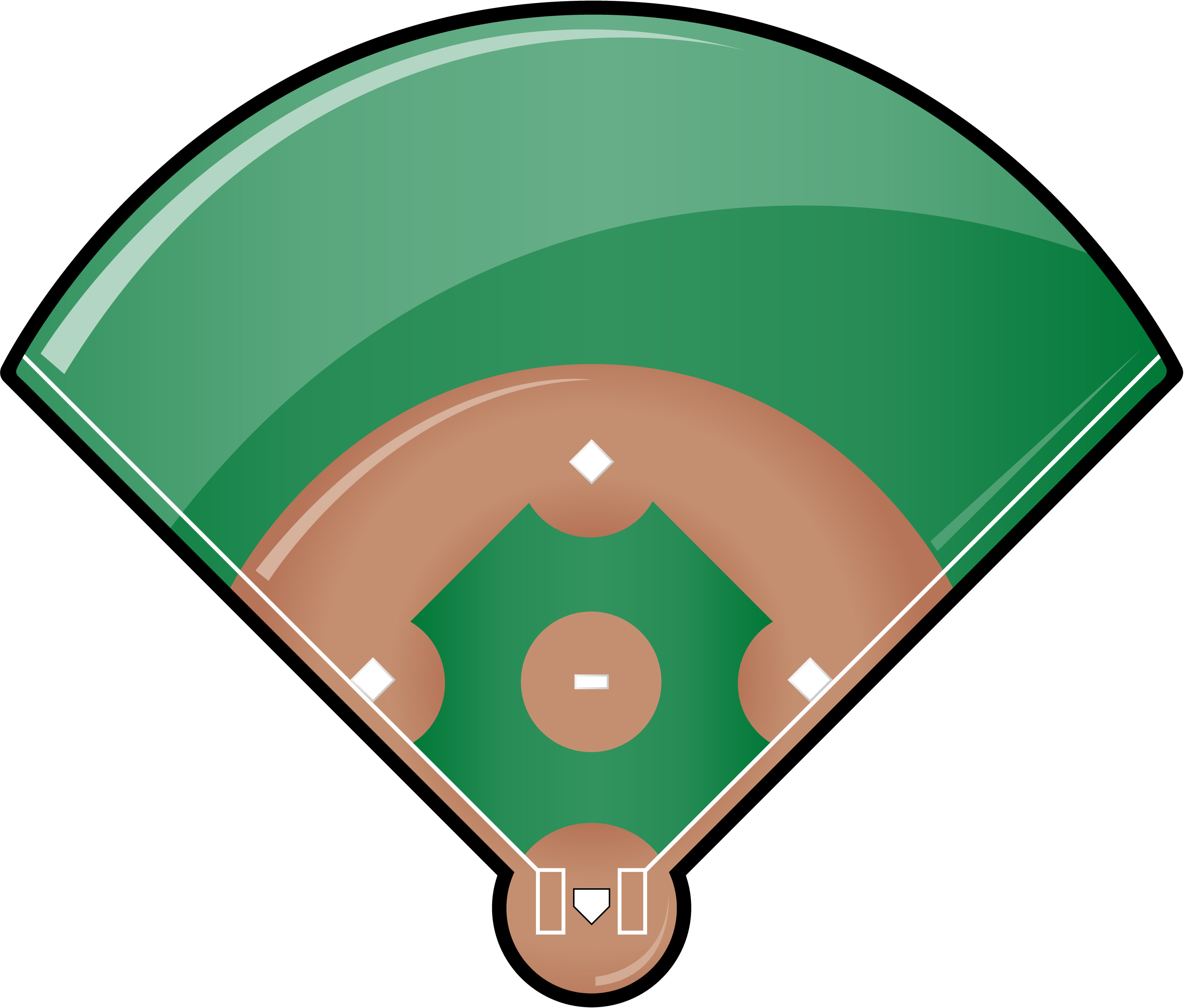 Baseball field clipart free images