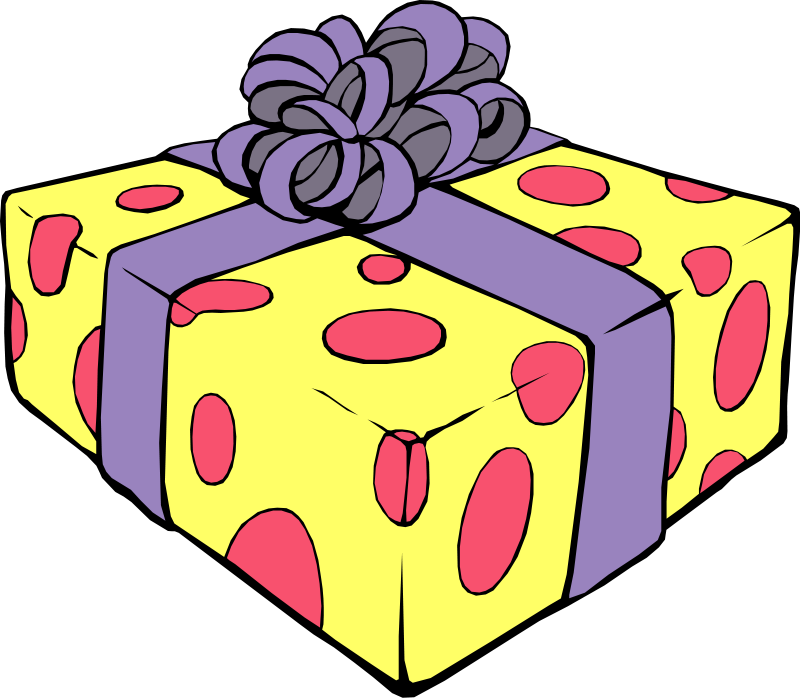 Birthday present clip art free clipart images 3