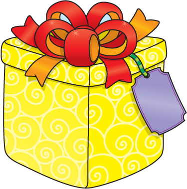Birthday present clip art free clipart images 4