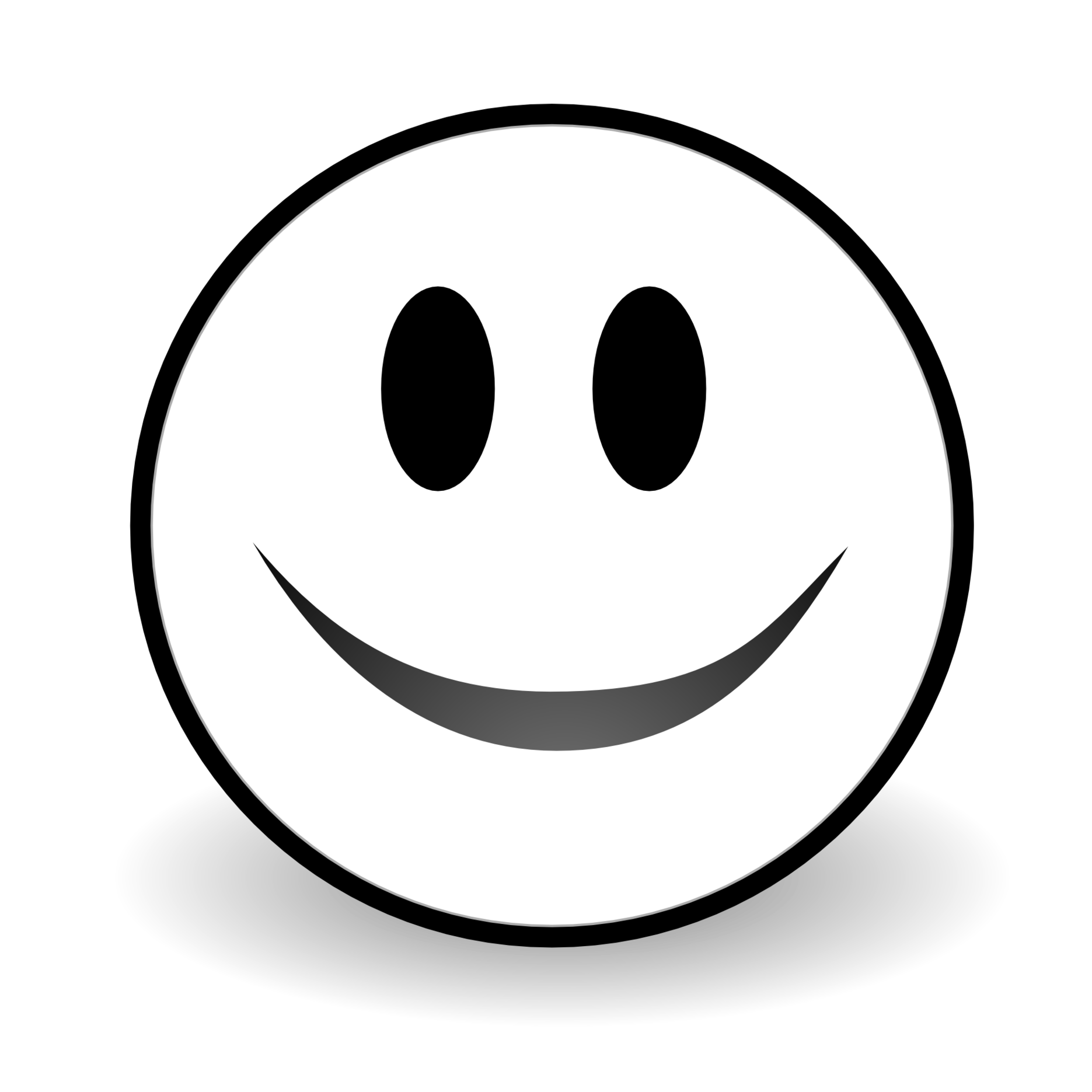 Black and white smile clipart free to use clip art resource