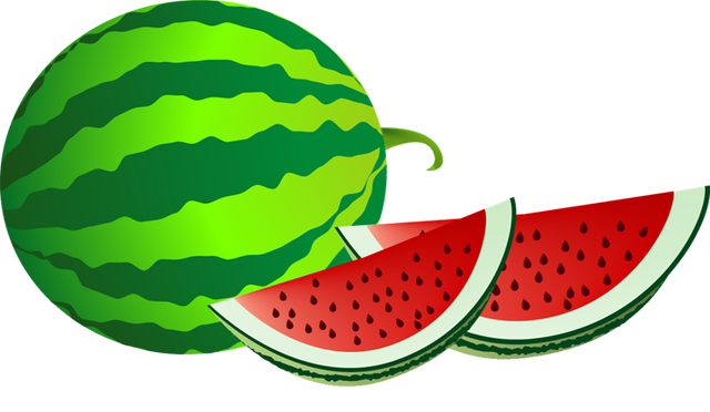 Black and white watermelon clipart free 2