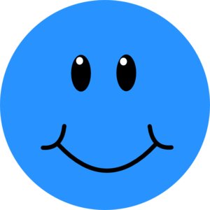 Blue smile clip art at vector clip art