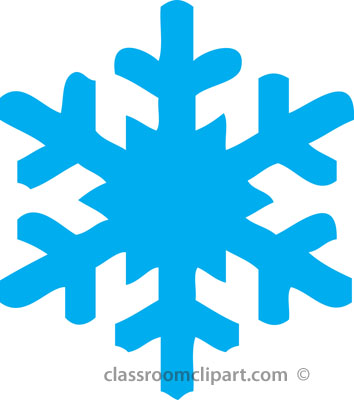 Blue snowflake free clipart