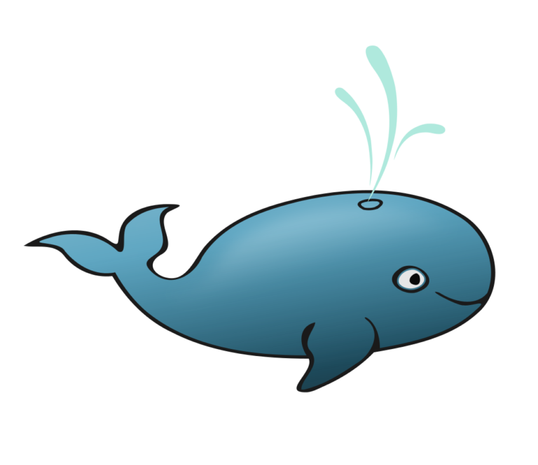 Blue whale rooweb clipart - WikiClipArt