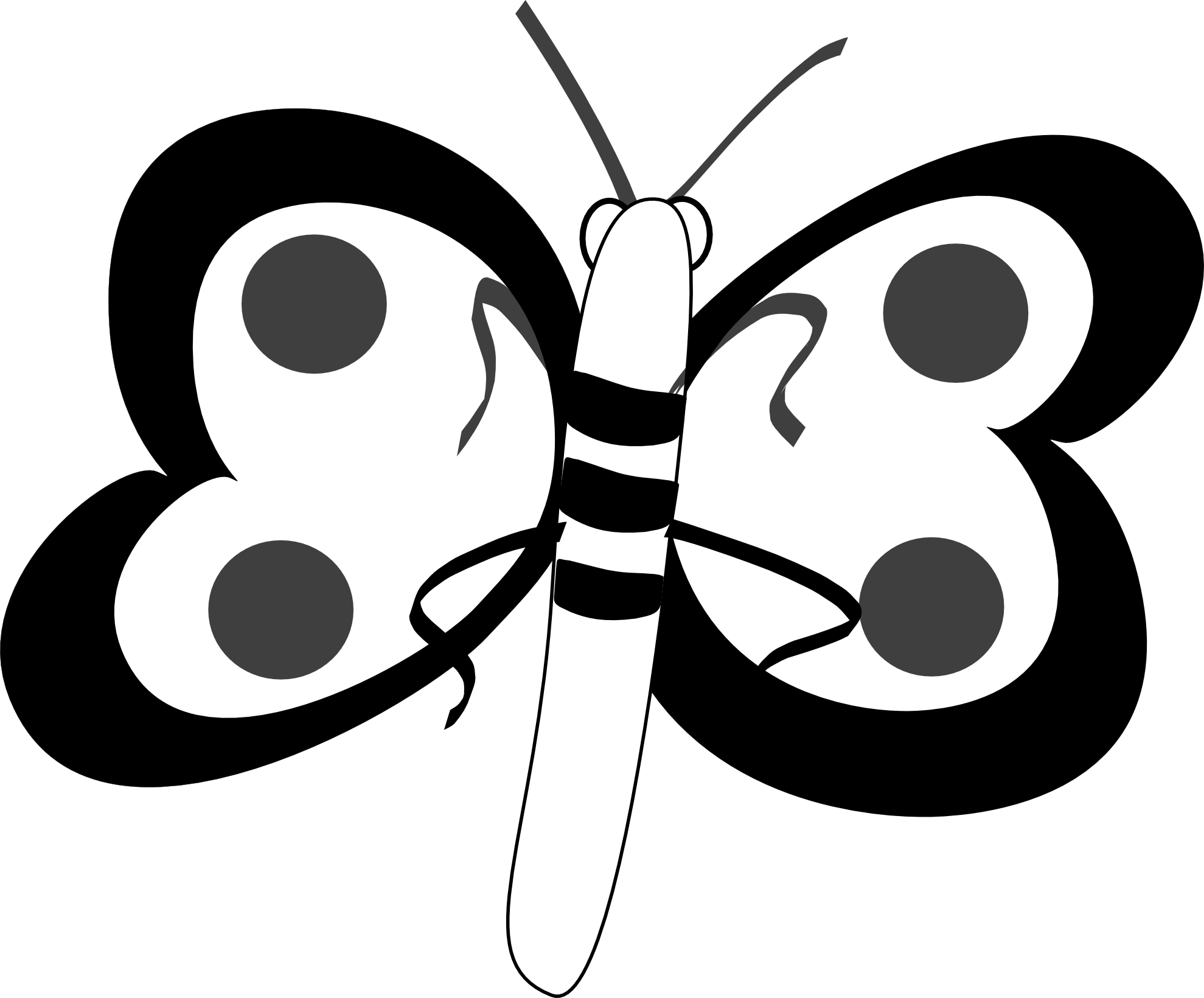 Butterfly  black and white butterfly clip art black and white clipart