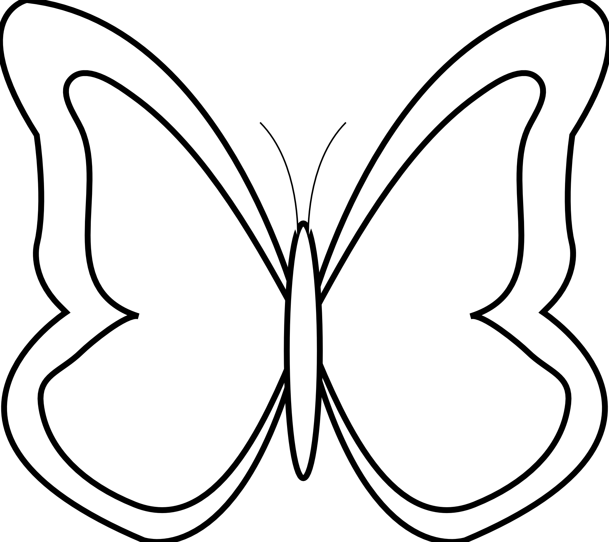 Butterfly  black and white butterfly clipart black and white 5
