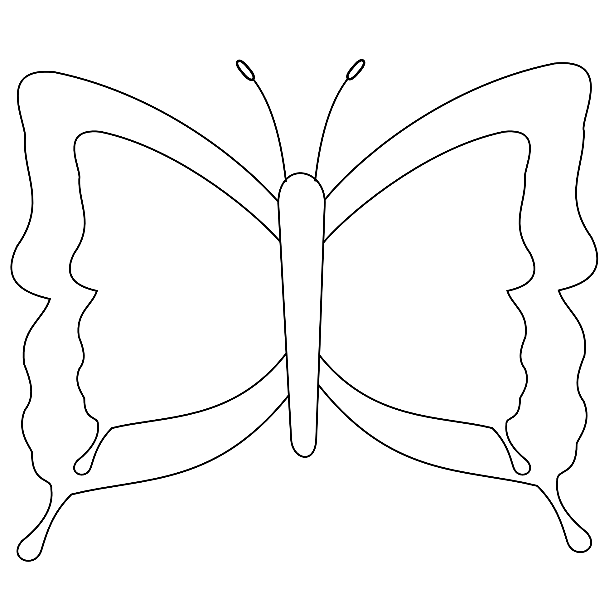Butterfly  black and white butterfly clipart black and white clipart