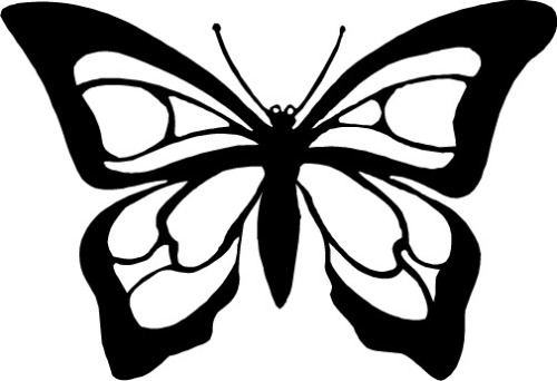 Butterfly  black and white butterfly clipart black and white free