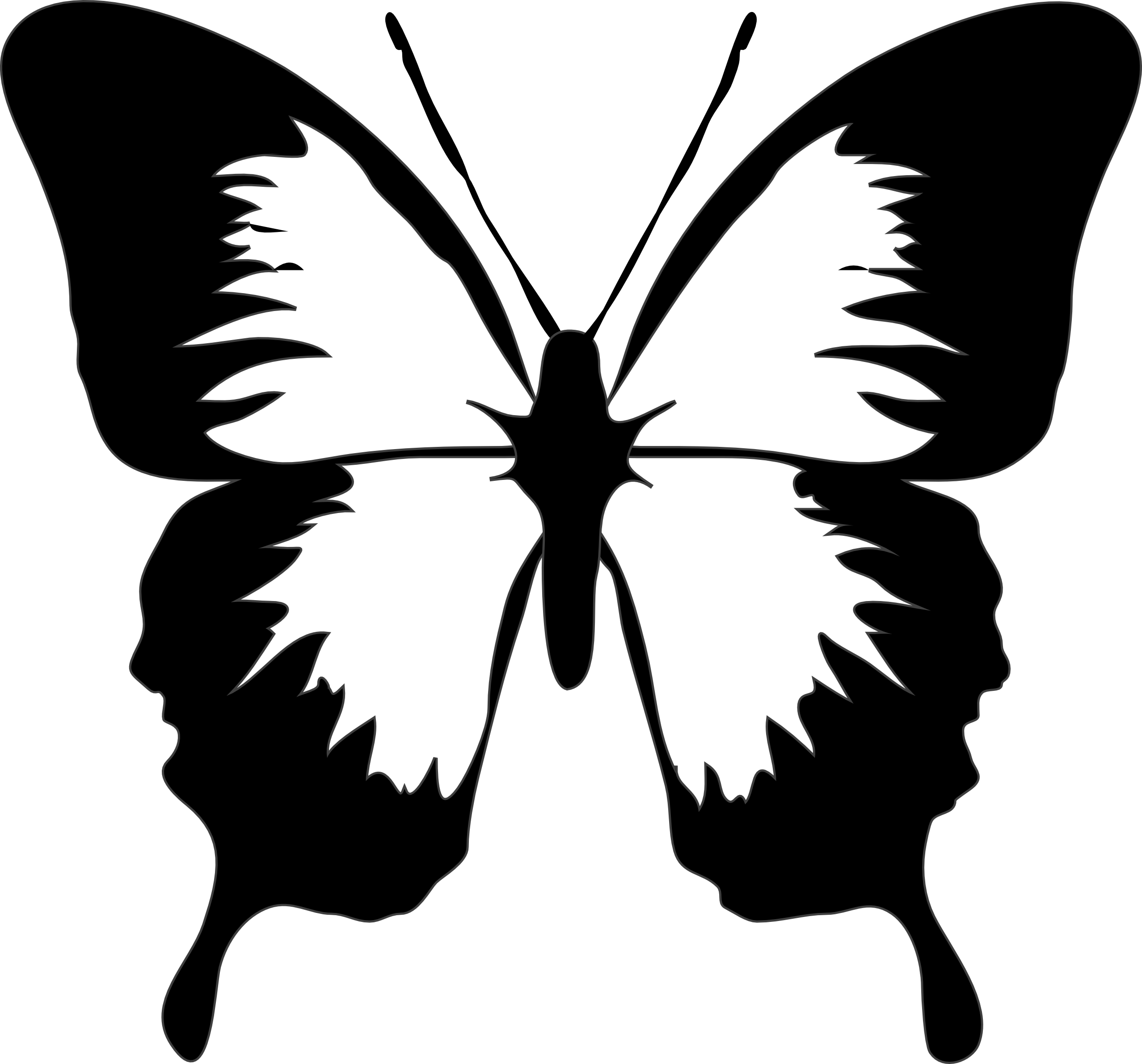 Butterfly  black and white clip art black and white moth clipart