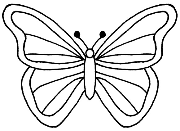 Butterfly Black And White Monarch Cliparts Wikiclipart