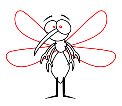 Cartoon mosquito clipart 3