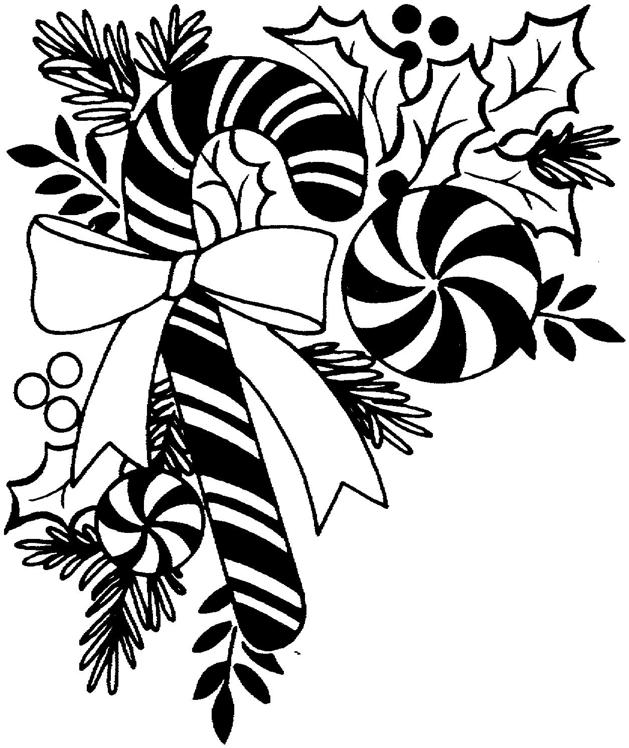 Christmas Clip Art Black And White 65 Cliparts