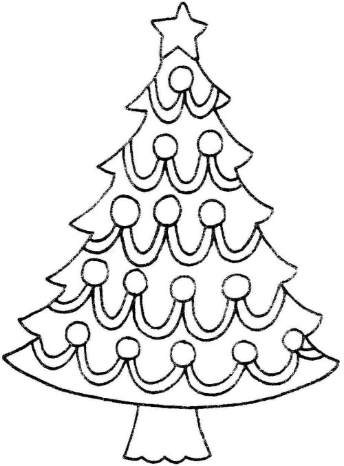 Christmas  black and white christmas tree clipart black and white 2