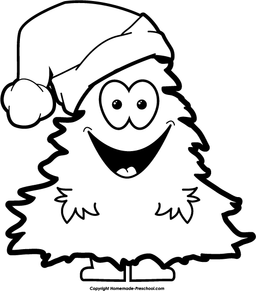 Christmas  black and white merry christmas clipart black and white free