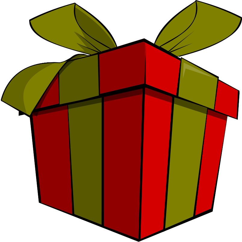 Christmas present clipart free images