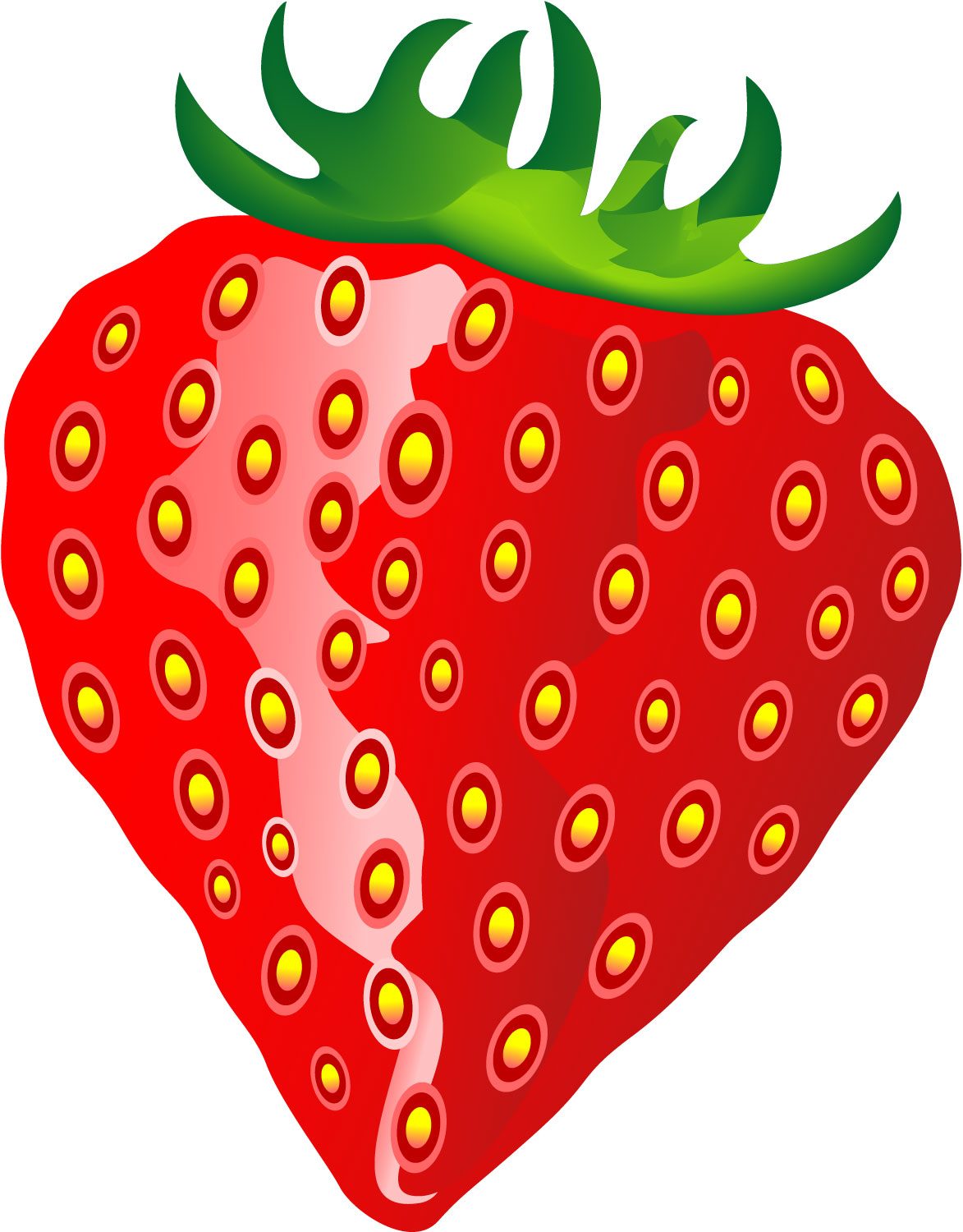 Clip art eating strawberry clipart
