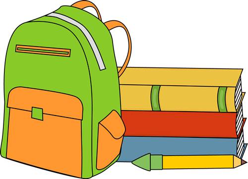 Clip art school backpack clipart