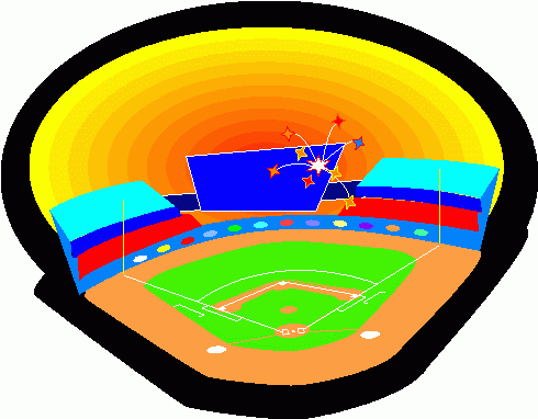 Clipart baseball field