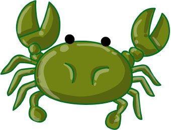 Crab clip art black and white free clipart images 2