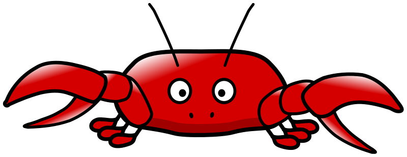 Crab free to use clipart