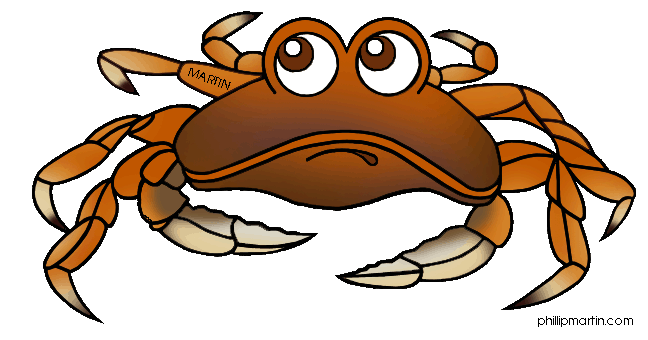 Cute crab clipart 2