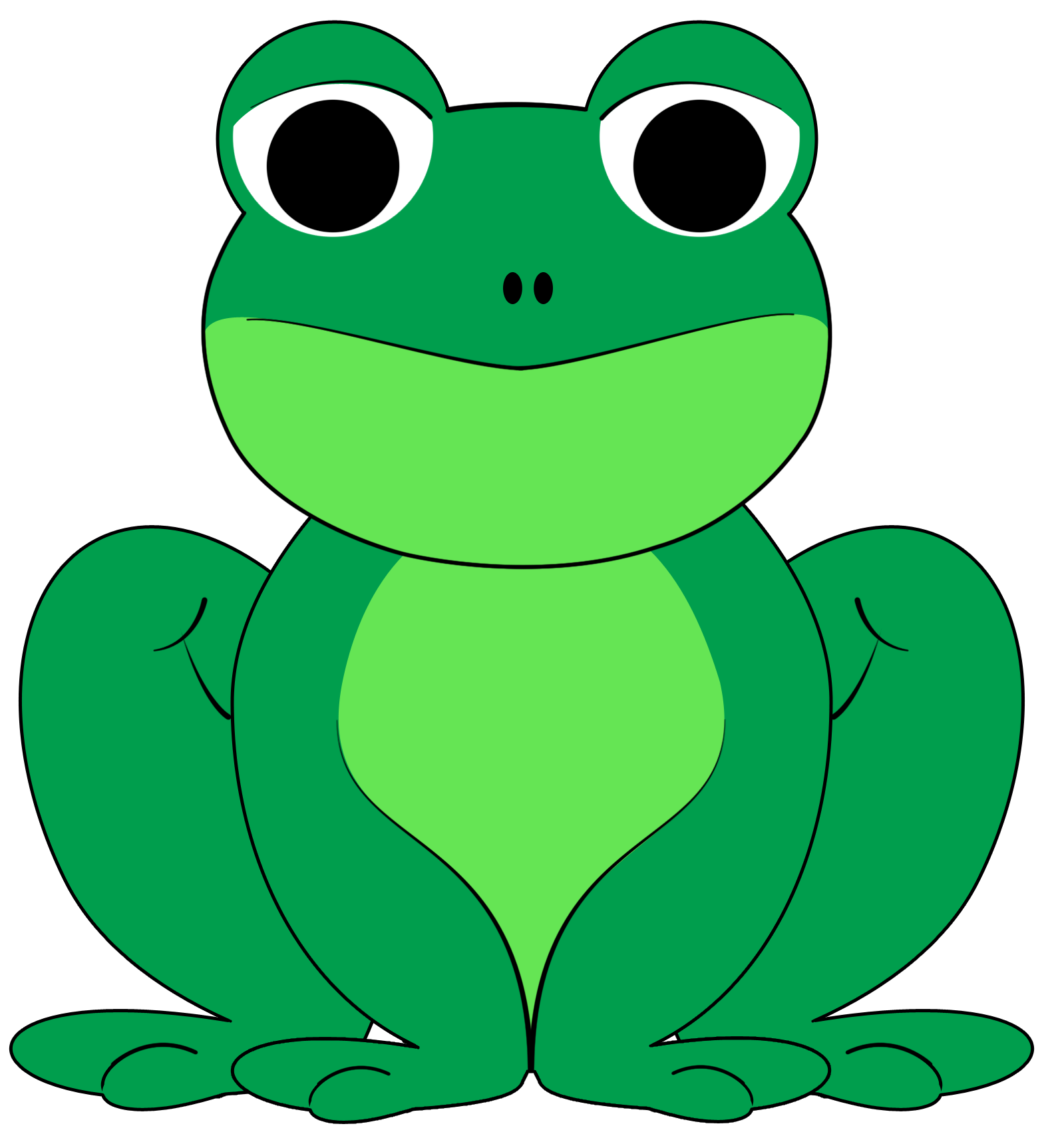 Cute hopping frog clipart free images 2