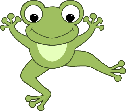 Cute hopping frog clipart free images